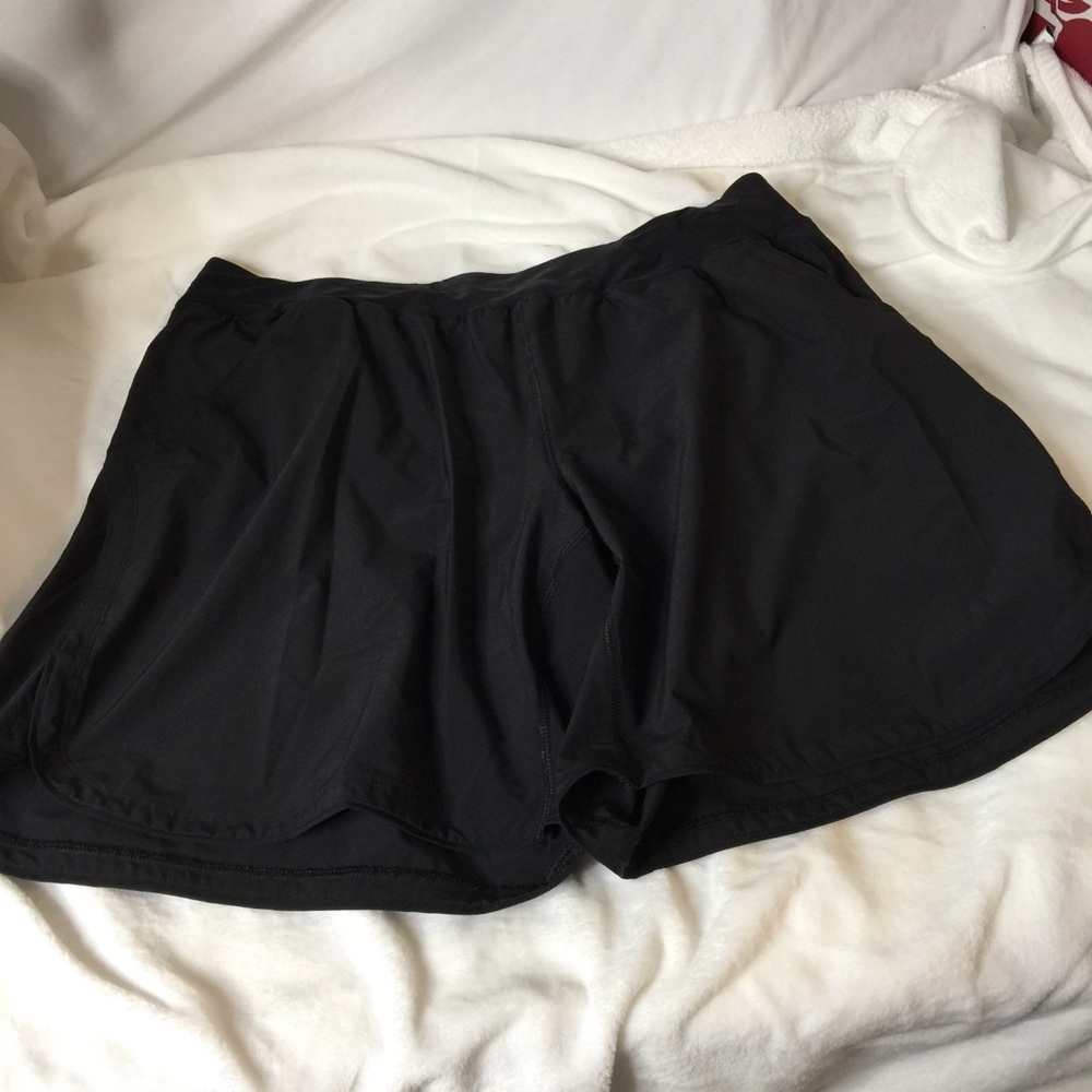 Lands End Bermuda Swim Shorts Black 22W